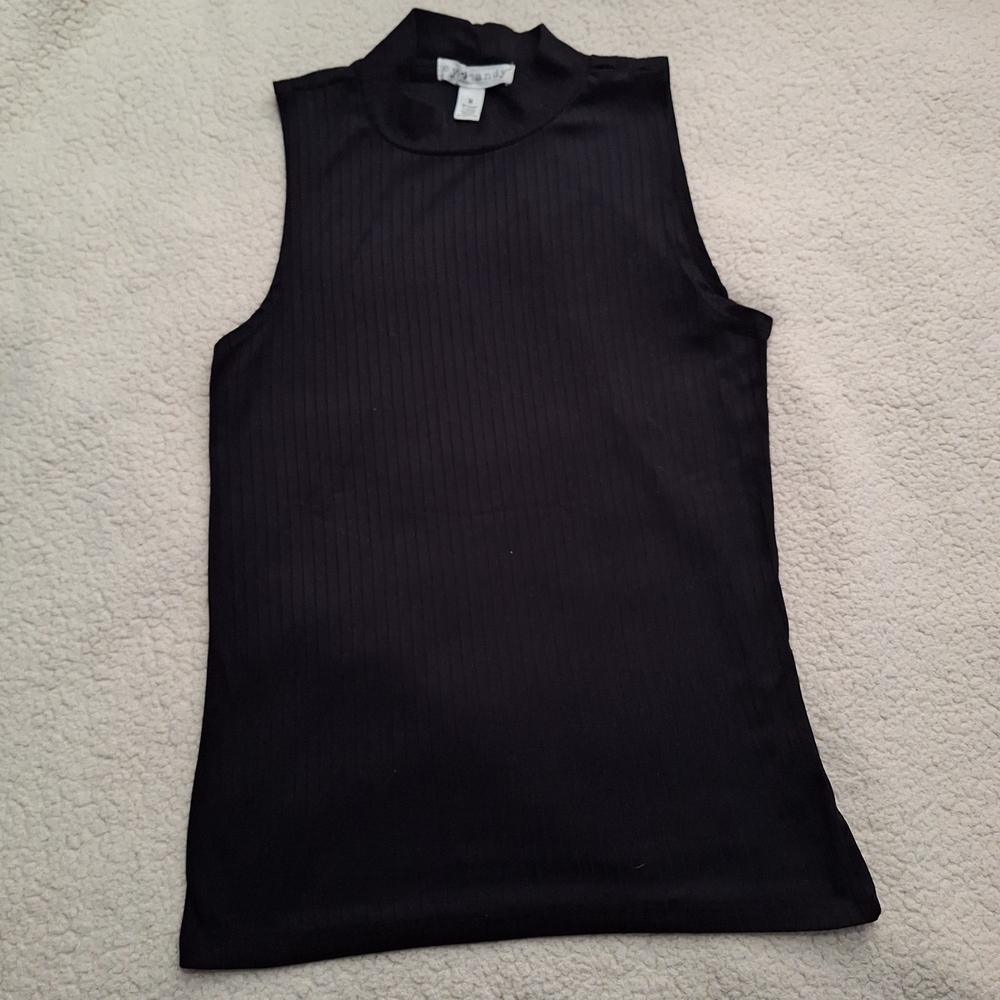 Eye Candy Black Ribbed Tank Top